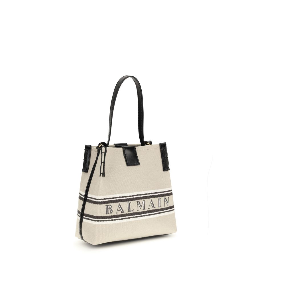 Balmain Beige Cotton Shoulder Women's Bag