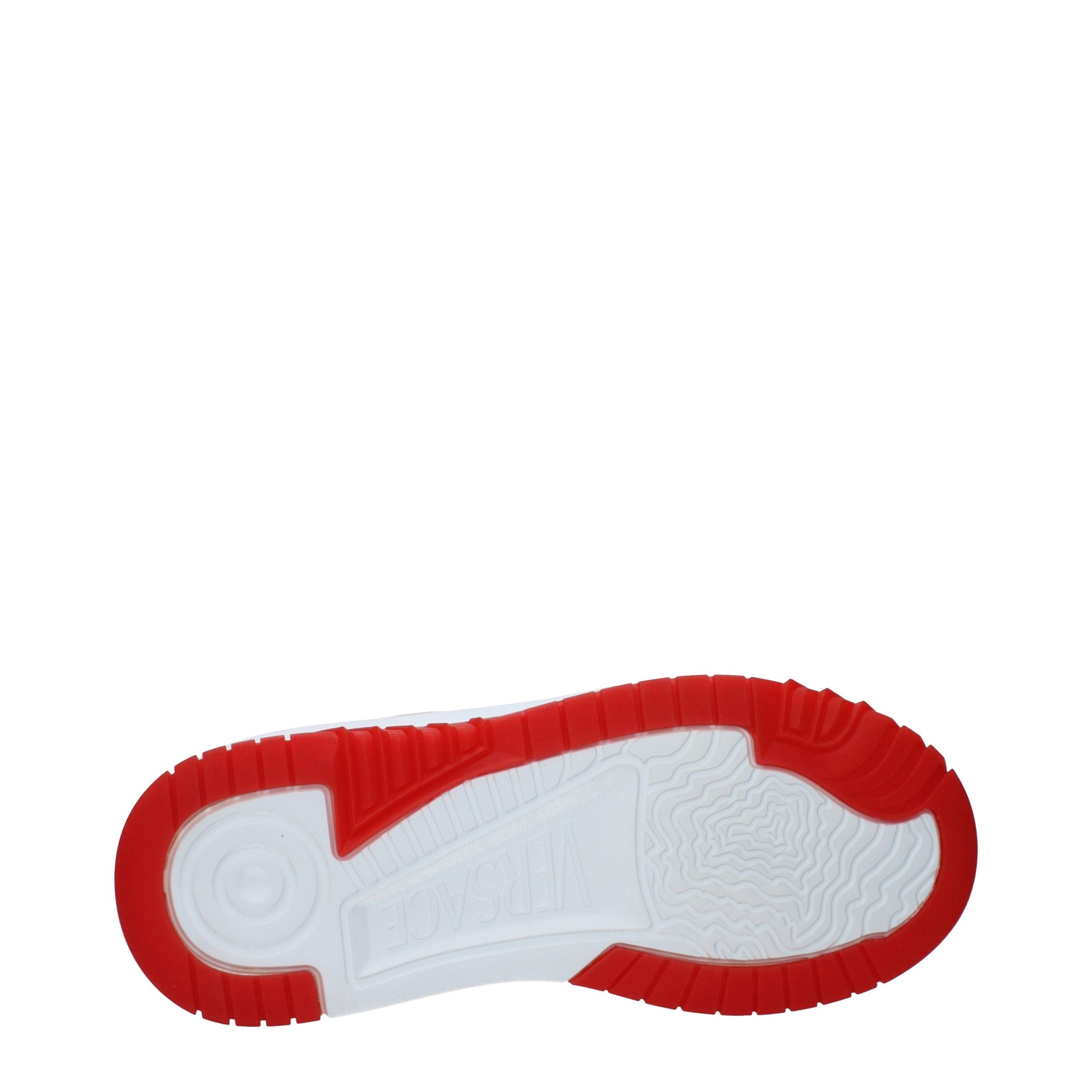 Versace White Leather Athletic Men's Sneakers