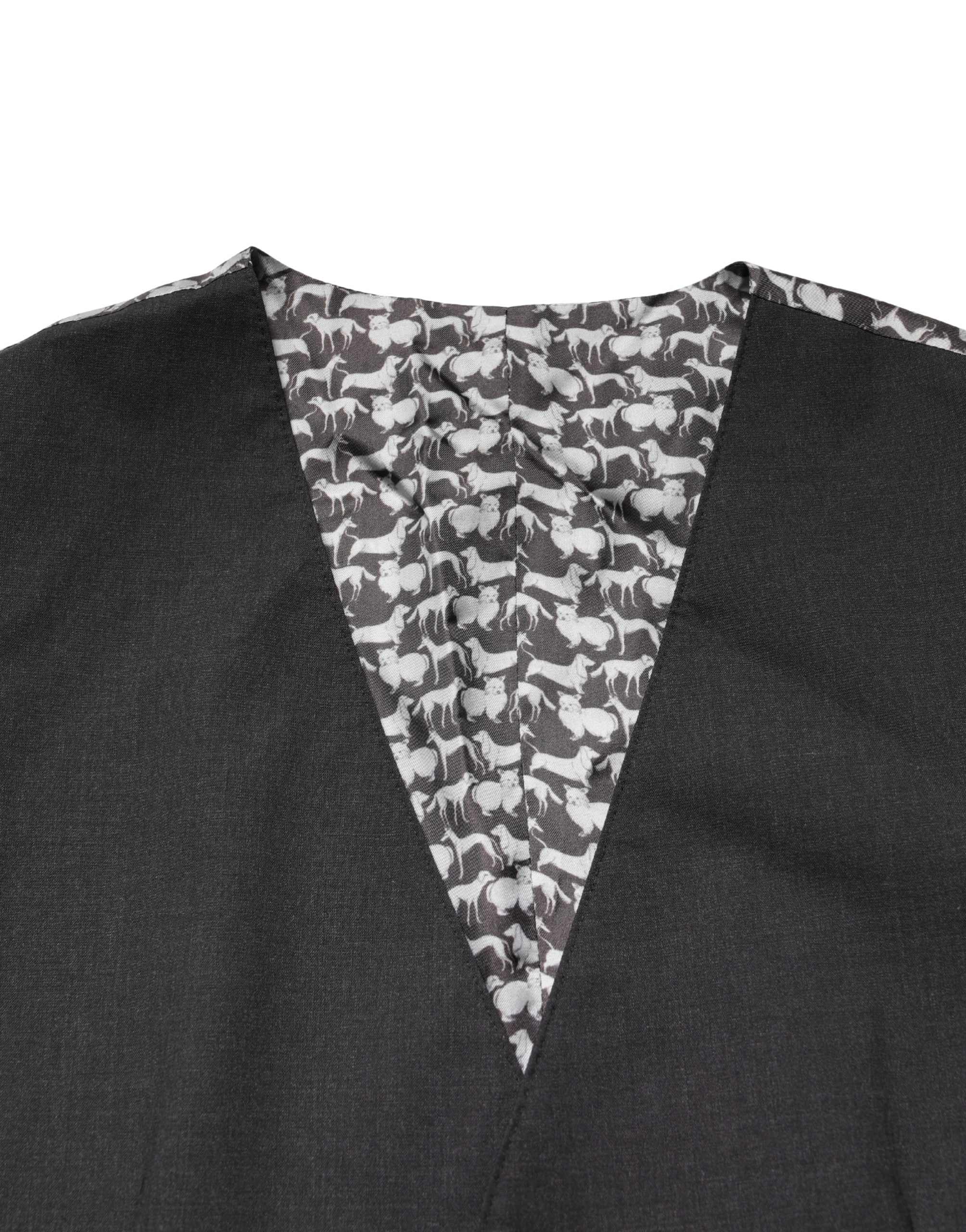 Dolce & Gabbana Black Wool Dress Men Formal Waistcoat Men's Vest