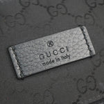 Gucci Sherry Black Synthetic Shoulder Bag (Pre-Owned)