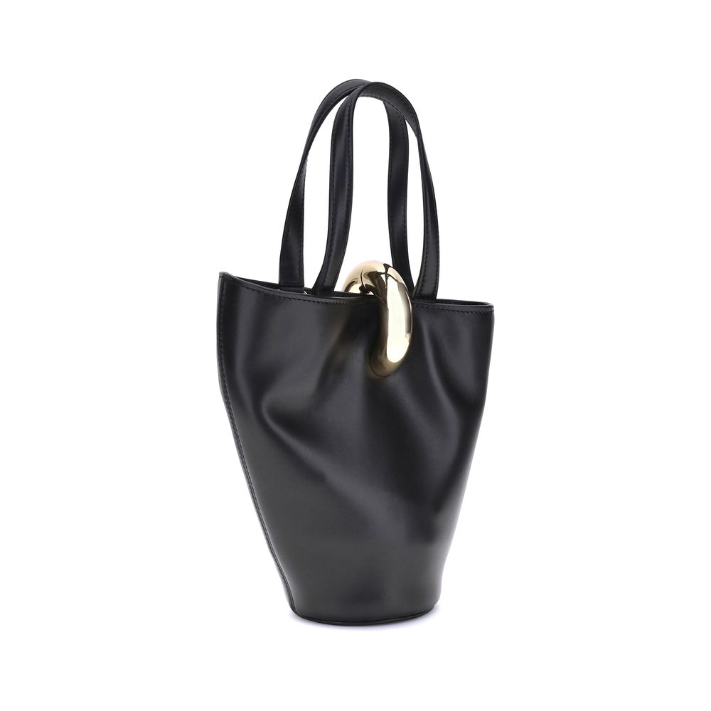 Jacquemus Black Calf Leather Bos Taurus Backet Women's Bag
