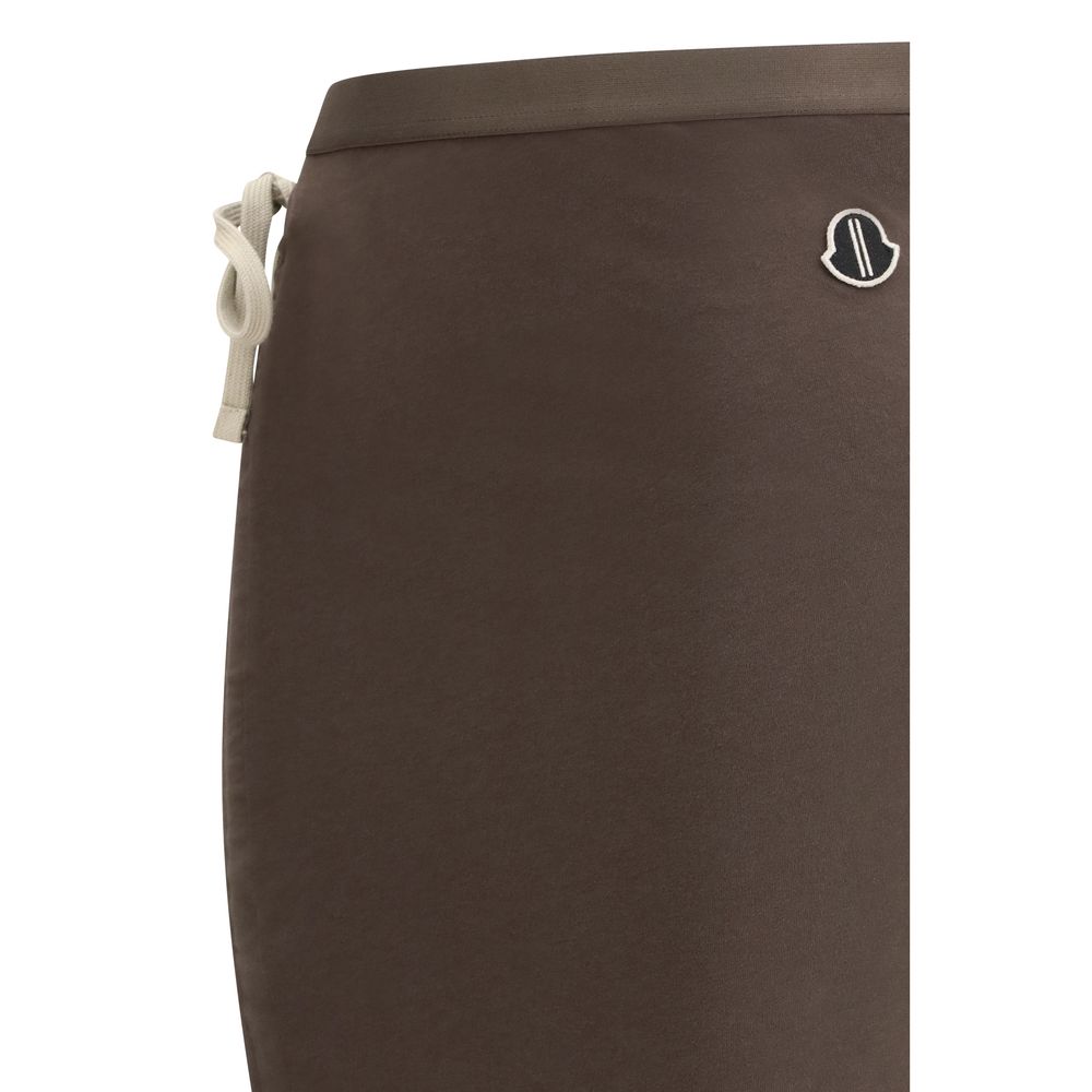 Moncler x Rick Owens Brown Cotton Long Women's Skirt