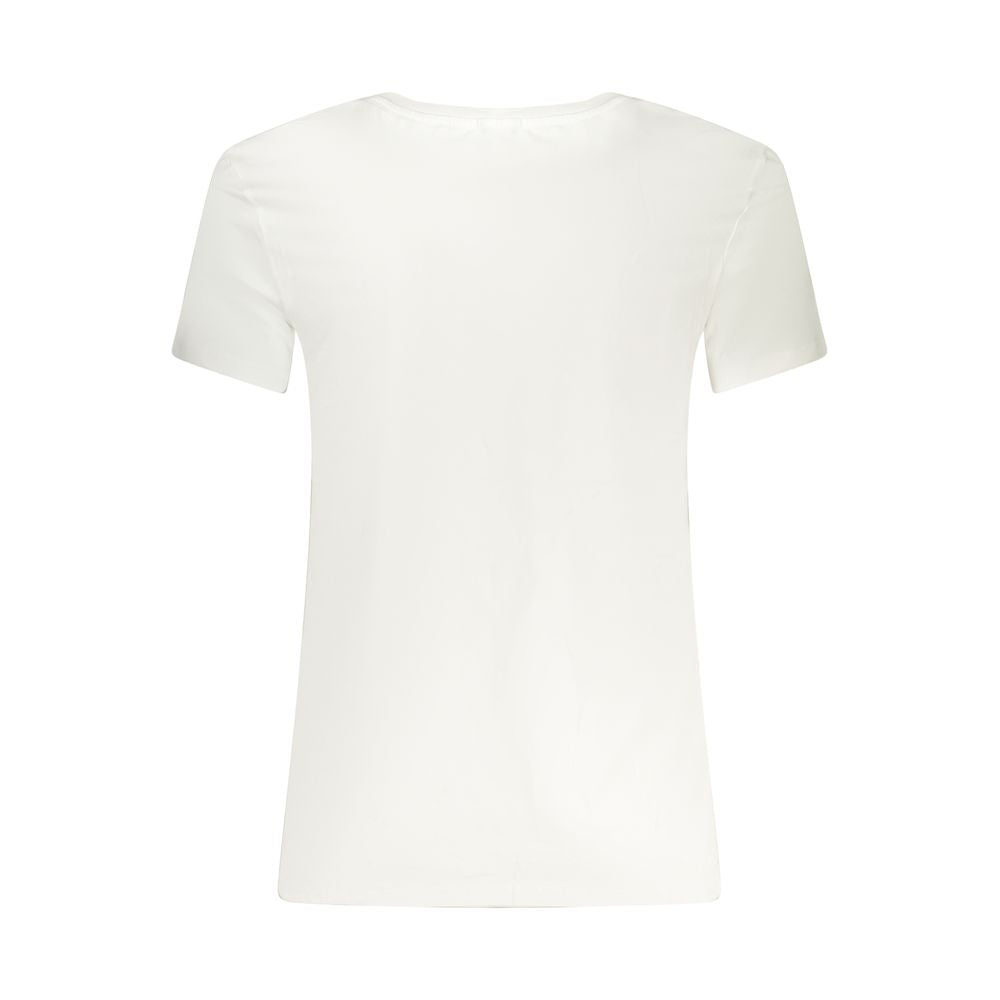 Guess Jeans White Cotton Men's V-Neck Men's T-Shirt