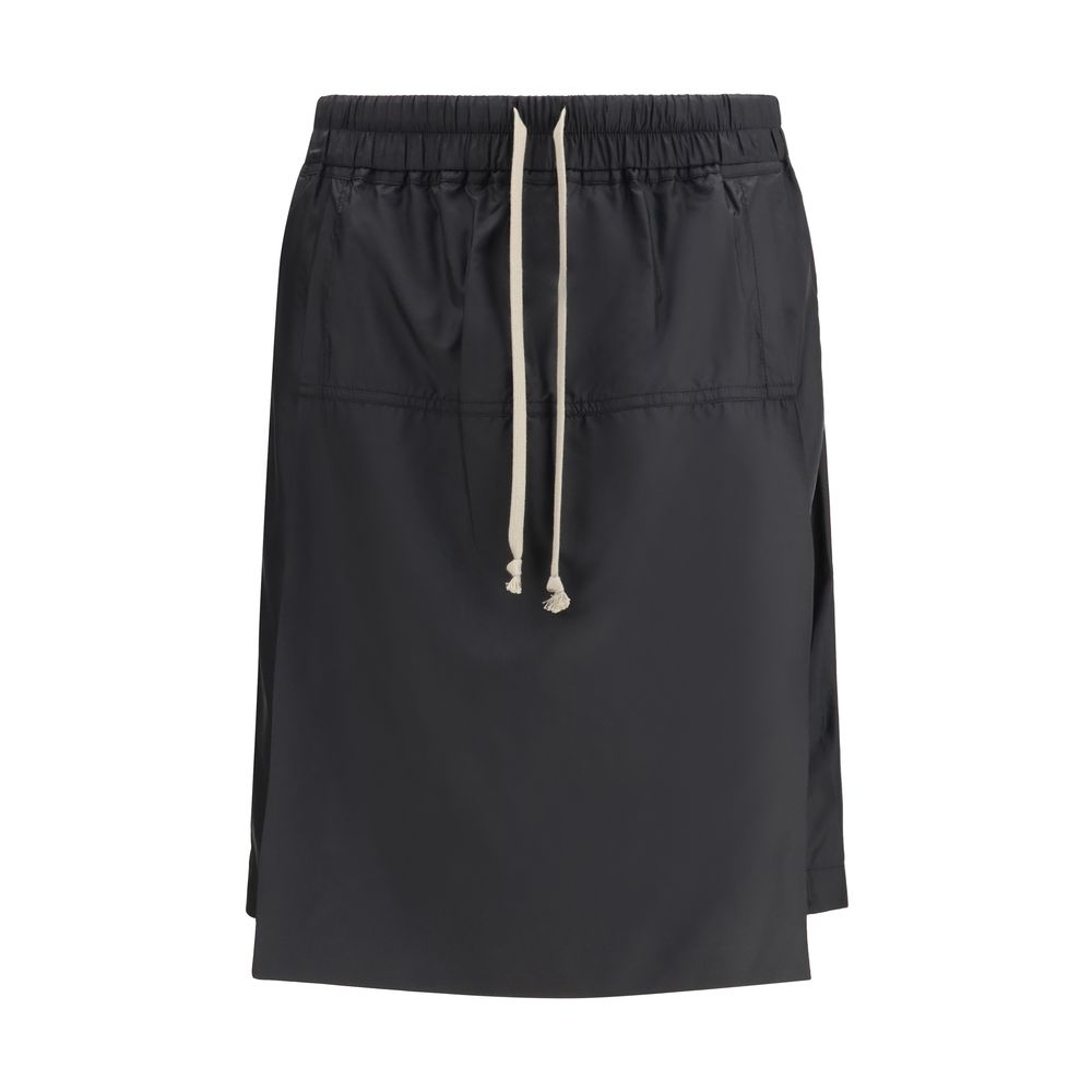 Moncler x Rick Owens Black Polyester Bermuda Men's Shorts