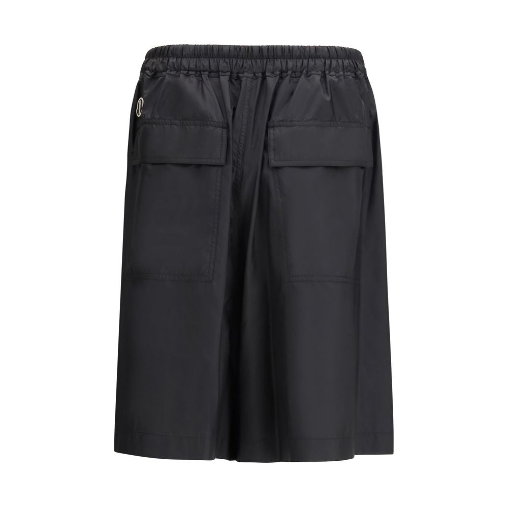 Moncler x Rick Owens Black Polyester Bermuda Men's Shorts