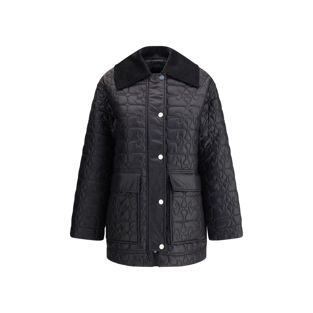 Ganni Gray Nylon Women's Coat