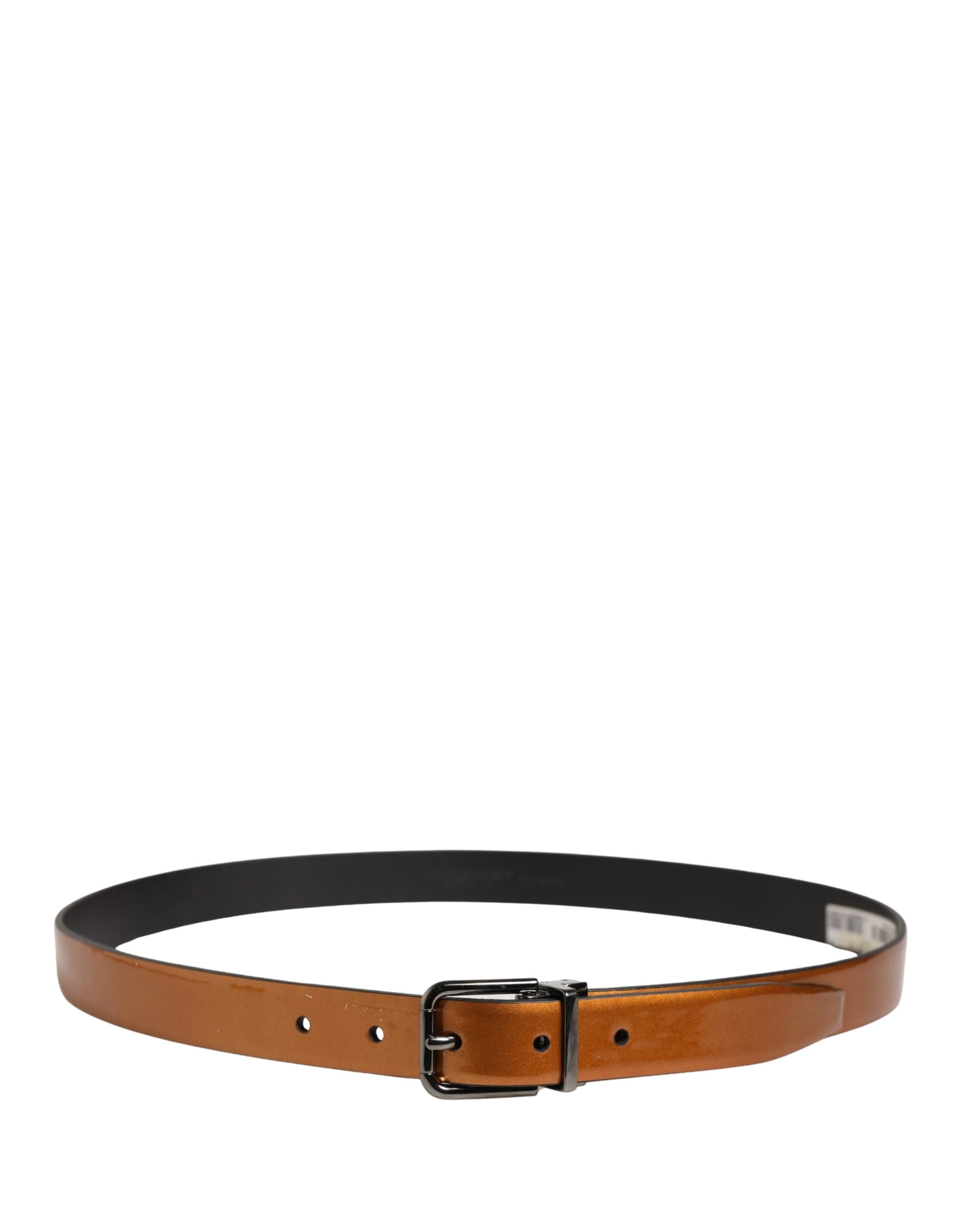 Dolce & Gabbana Men Brown Classic Leather Metal Buckle Men's Belt