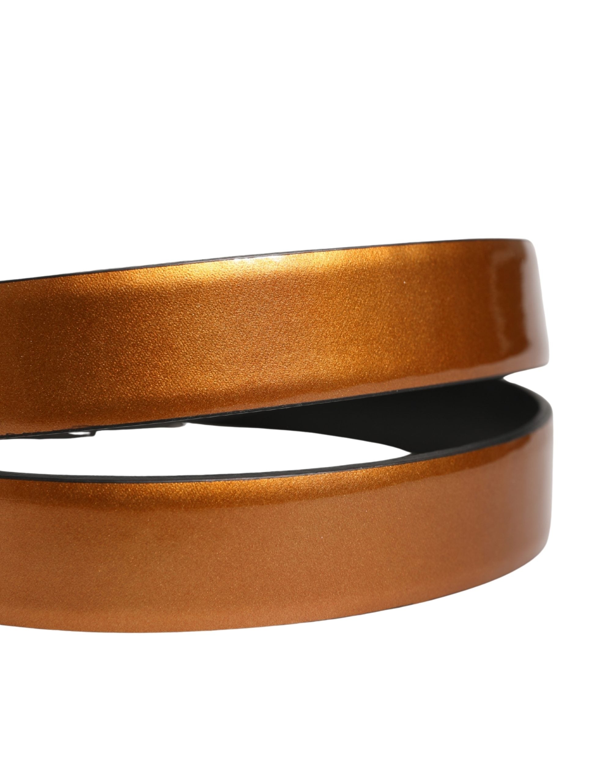 Dolce & Gabbana Men Brown Classic Leather Metal Buckle Men's Belt