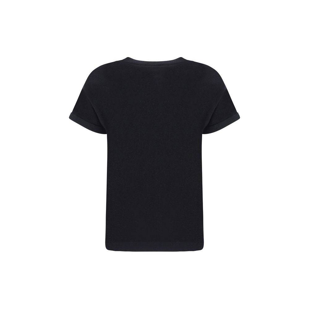 Brunello Cucinelli Black Nylon Women's T-Shirt
