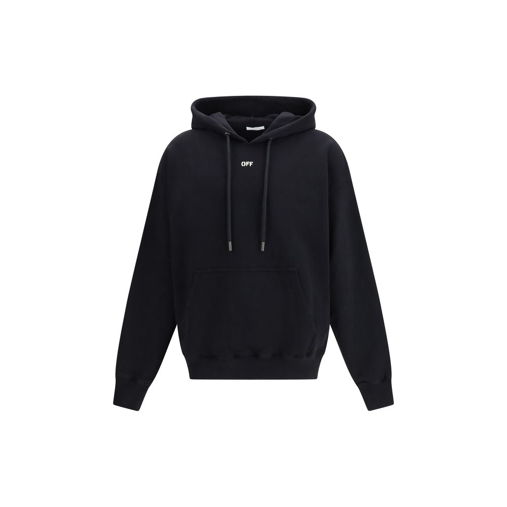 Off-White Black Cotton Men's Sweatshirt