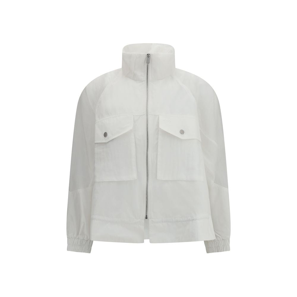 PINKO White Polyester Shell Women's Jacket