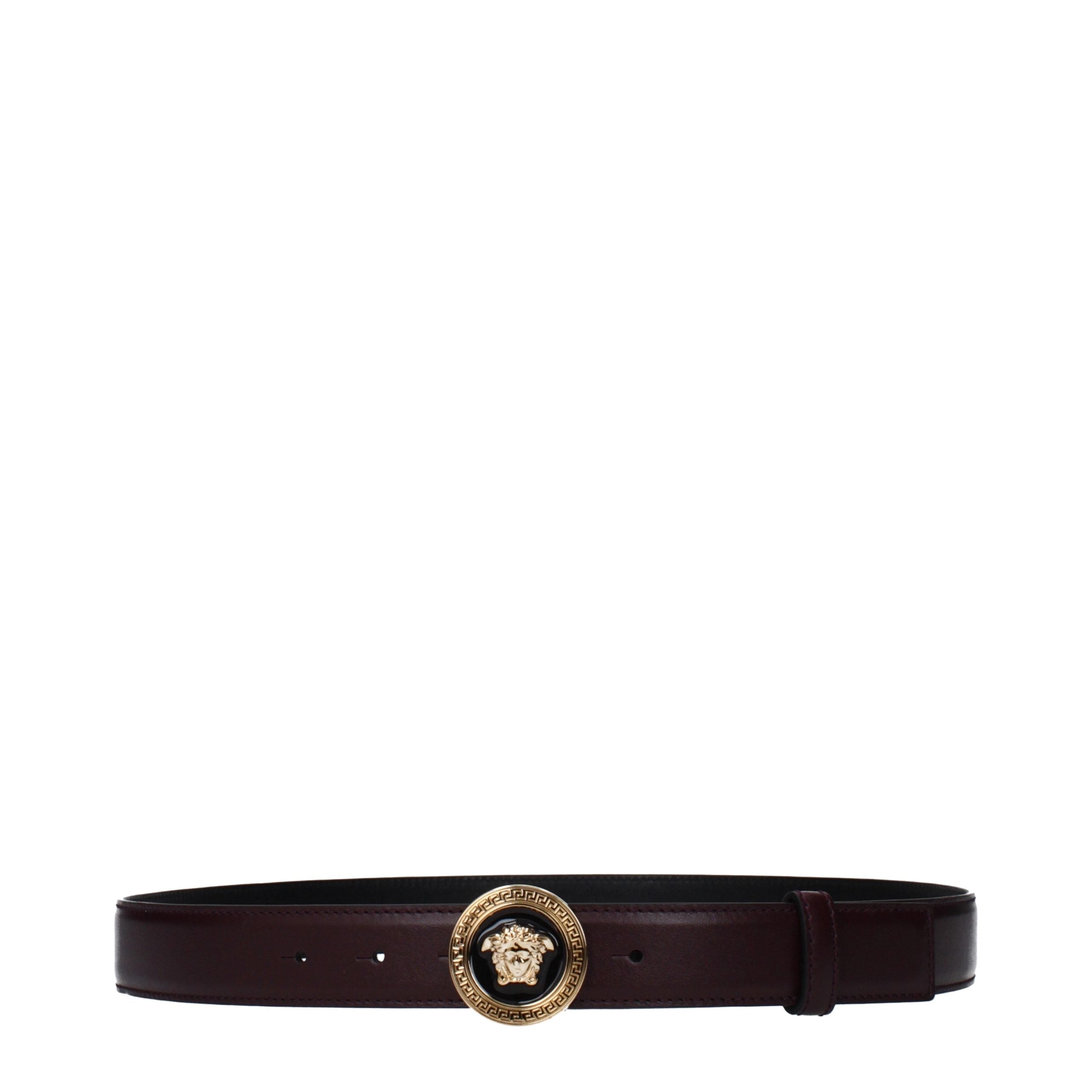 Versace Purple Leather Regular Women's Belt