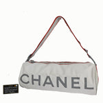 Chanel Sport Line White Synthetic Shoulder Bag (Pre-Owned)