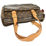 Louis Vuitton Multipli Cité Brown Canvas Shoulder Bag (Pre-Owned)