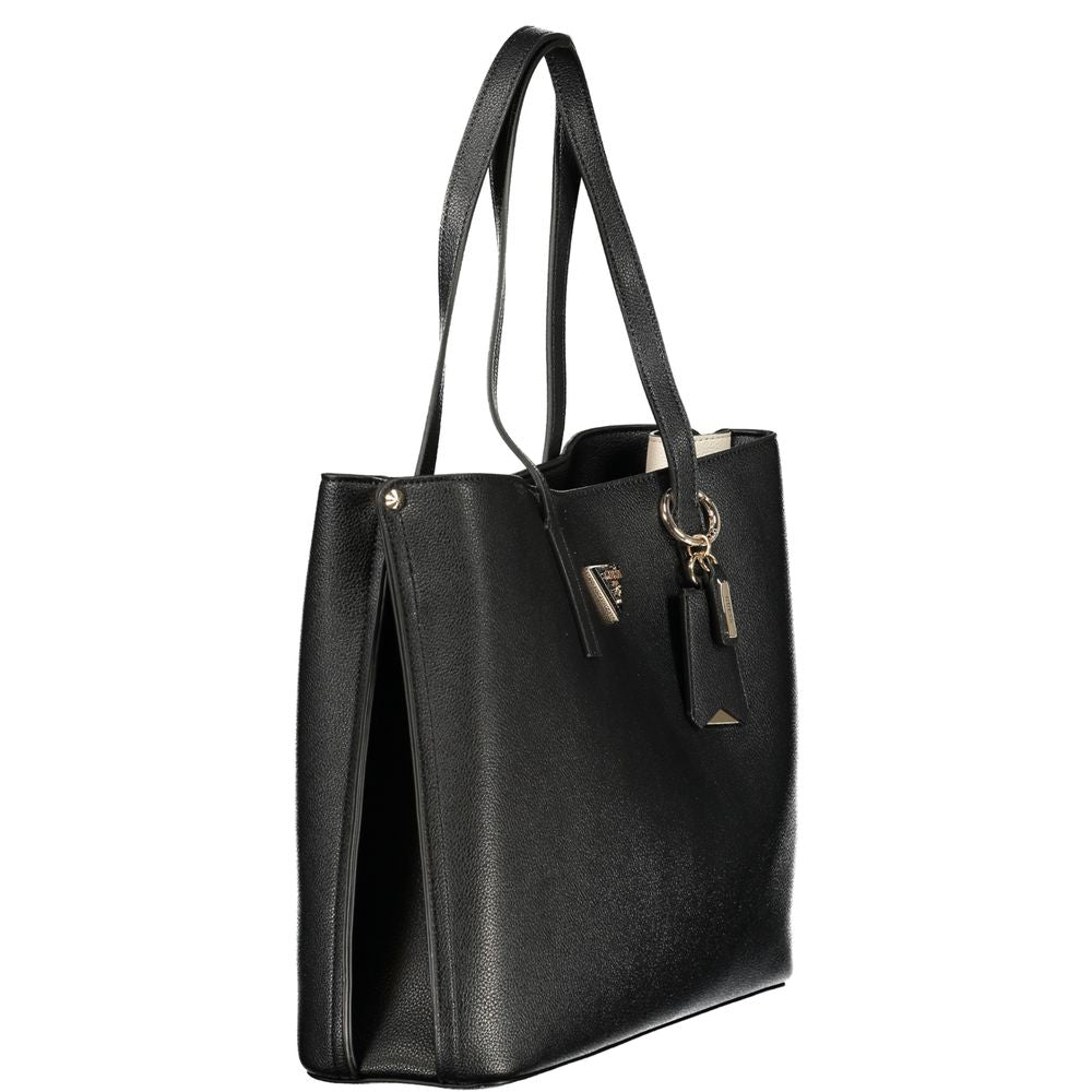 Guess Jeans Black Polyurethane Women's Women's Handbag