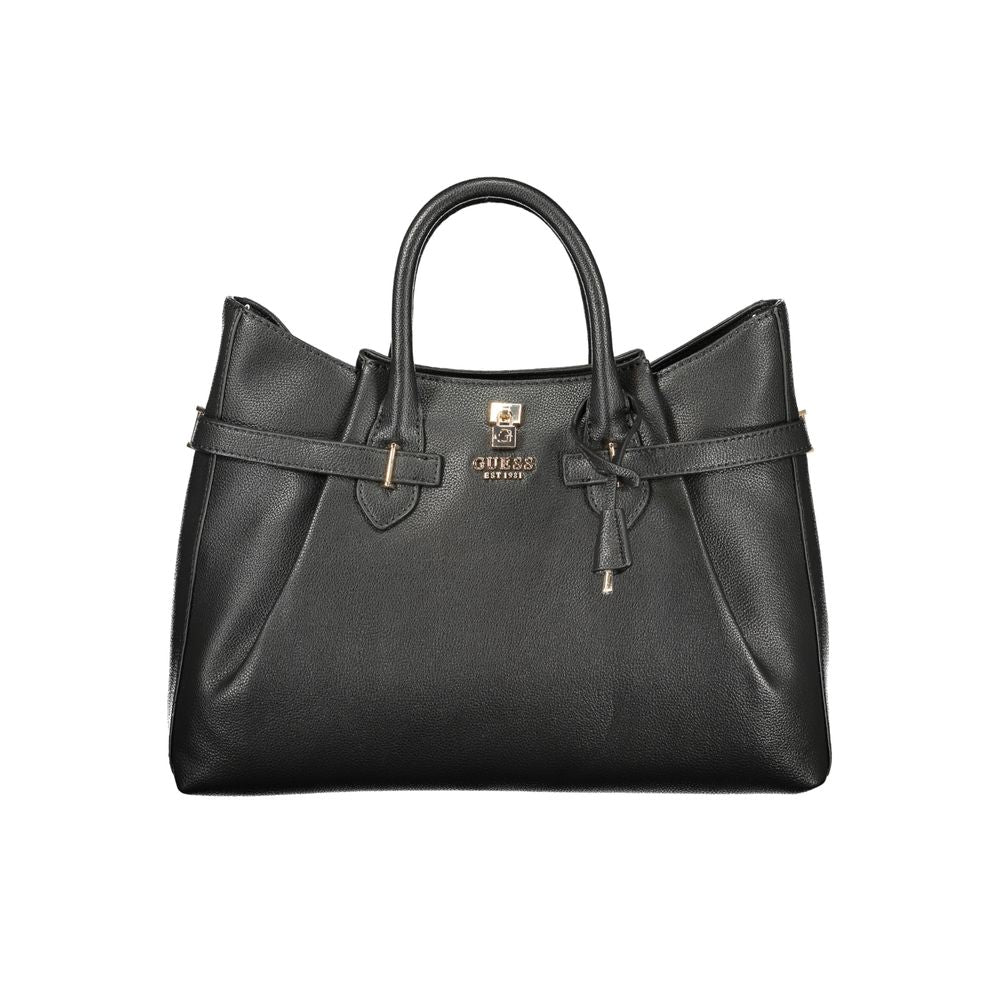 Guess Jeans Black Polyurethane Women Women's Handbag