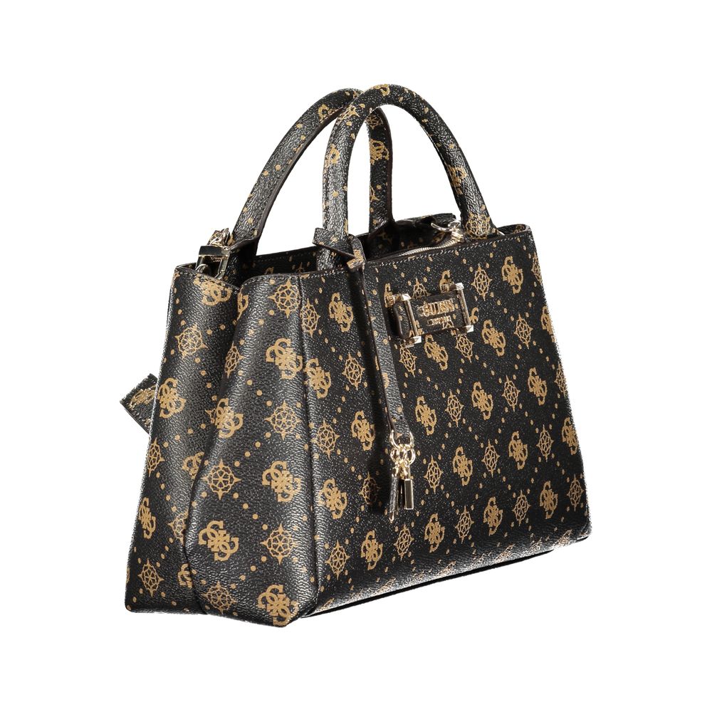 Guess Jeans Marrone Poliuretano Women Women's Handbag