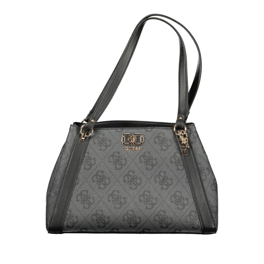 Guess Jeans Nero Poliuretano Women Women's Handbag