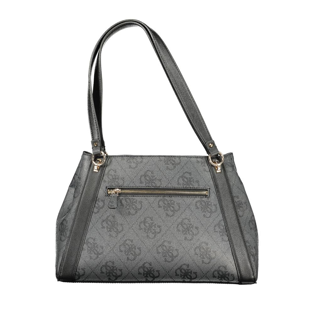 Guess Jeans Nero Poliuretano Women Women's Handbag