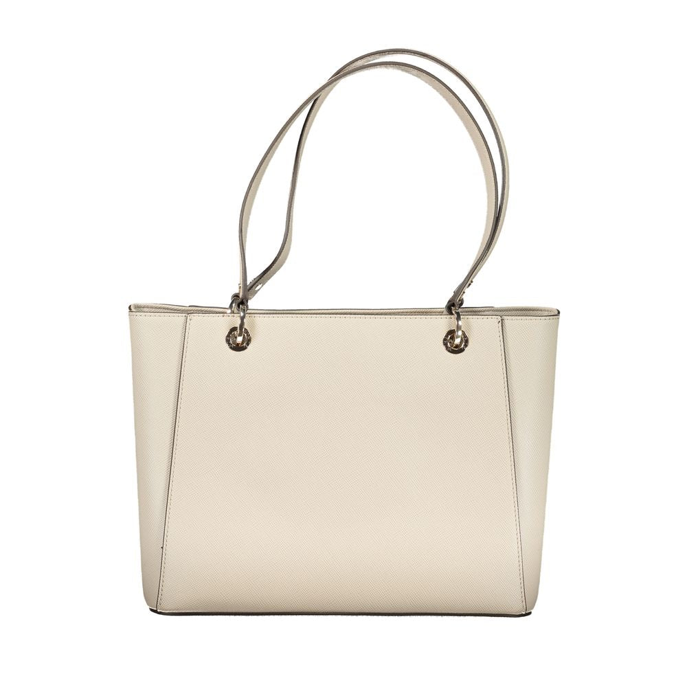 Guess Jeans Beige Poliuretano Women Women's Handbag