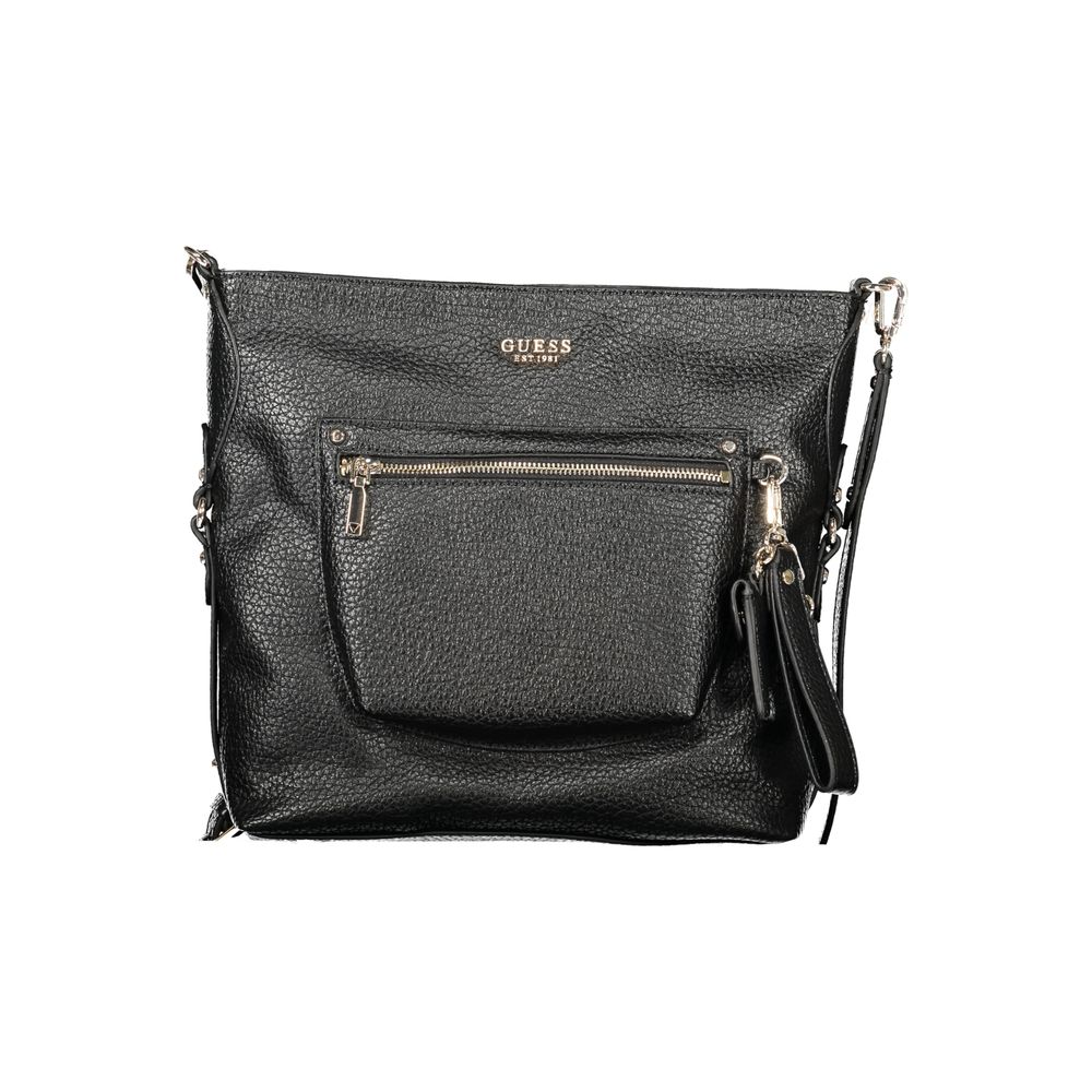 Guess Jeans Black Polyurethane Women's Women's Handbag