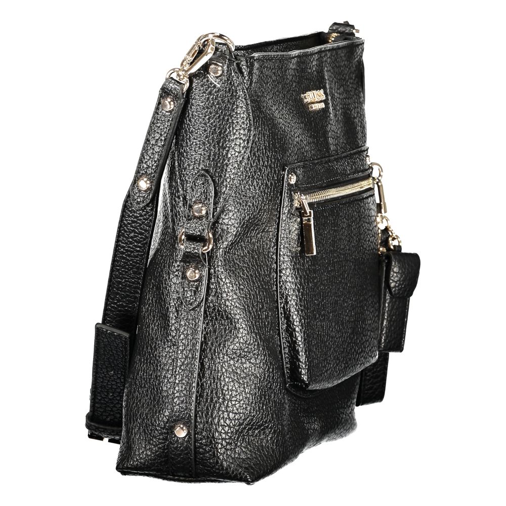 Guess Jeans Black Polyurethane Women's Women's Handbag