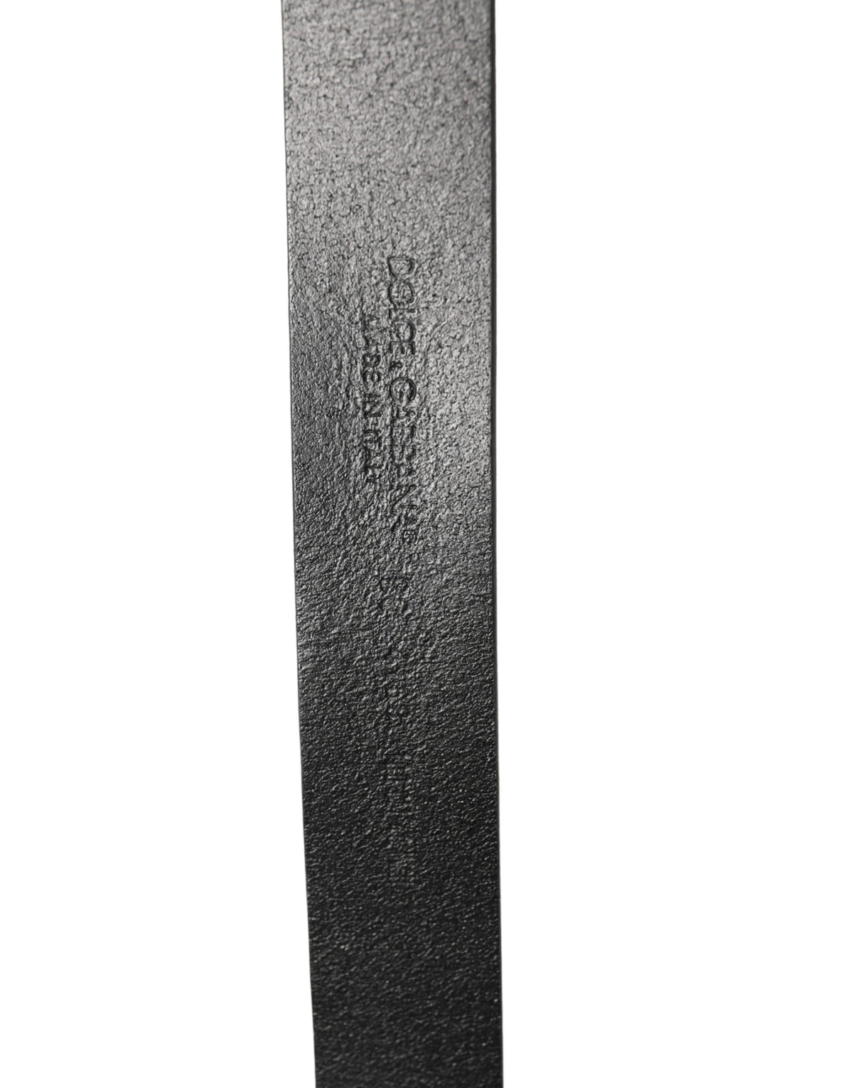 Dolce & Gabbana Men Black Classic Leather Logo Buckle Men's Belt (Pre-Owned)