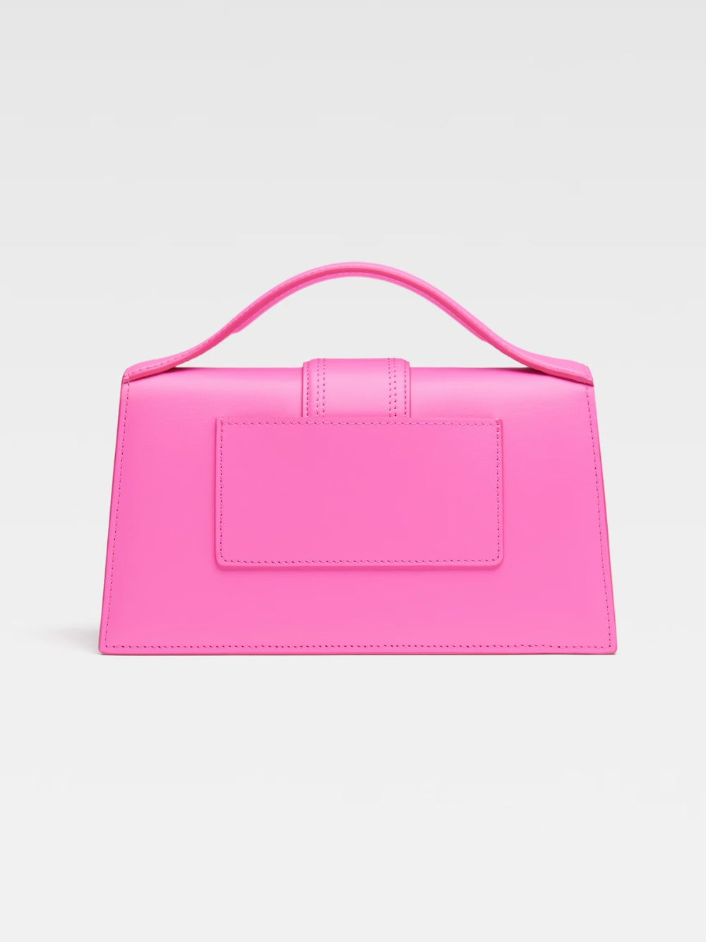 Jacquemus Neon Pink Leather Le Grand Bambino Women's Handbag