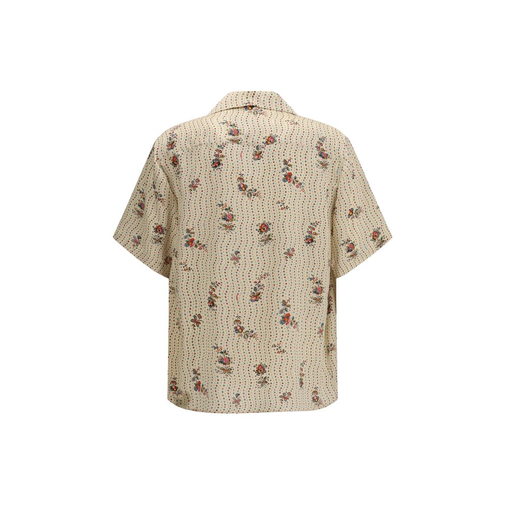 Valentino Multicolor Silk Pattern Men's Shirt