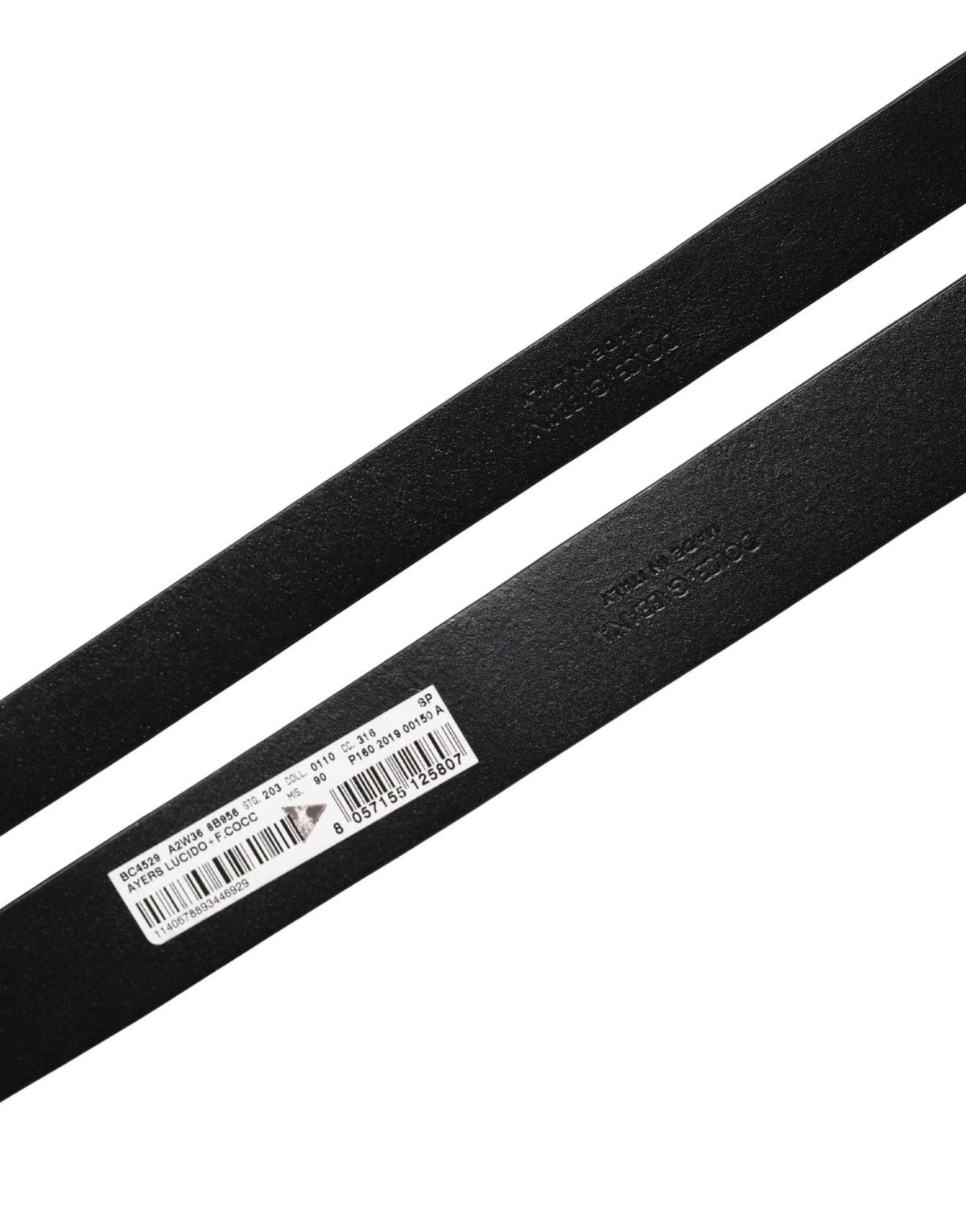 Dolce & Gabbana Men Black Exotic Leather Double Strap Men's Belt (Pre-Owned)