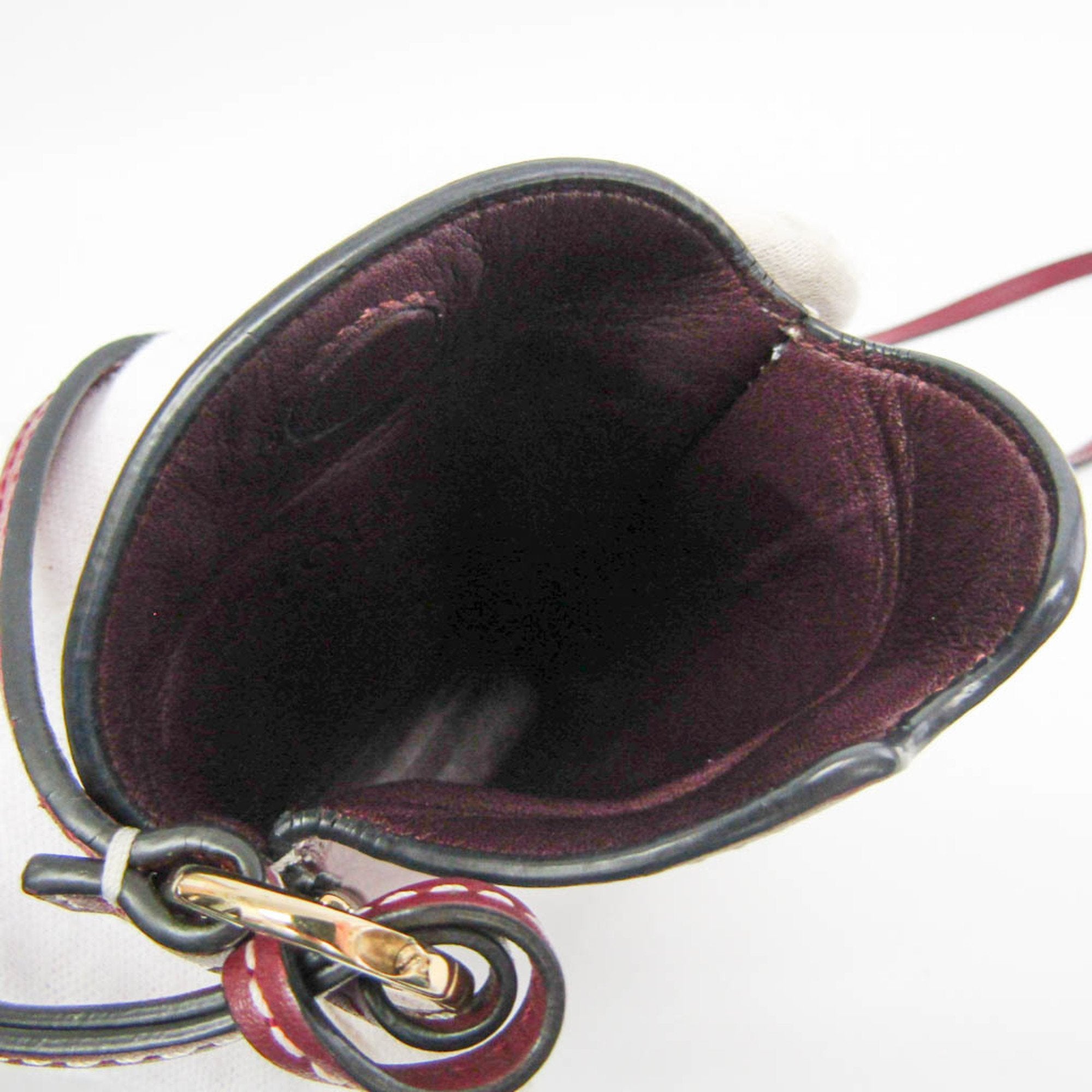 Loewe Gate Burgundy Leather Shoulder Bag (Pre-Owned)