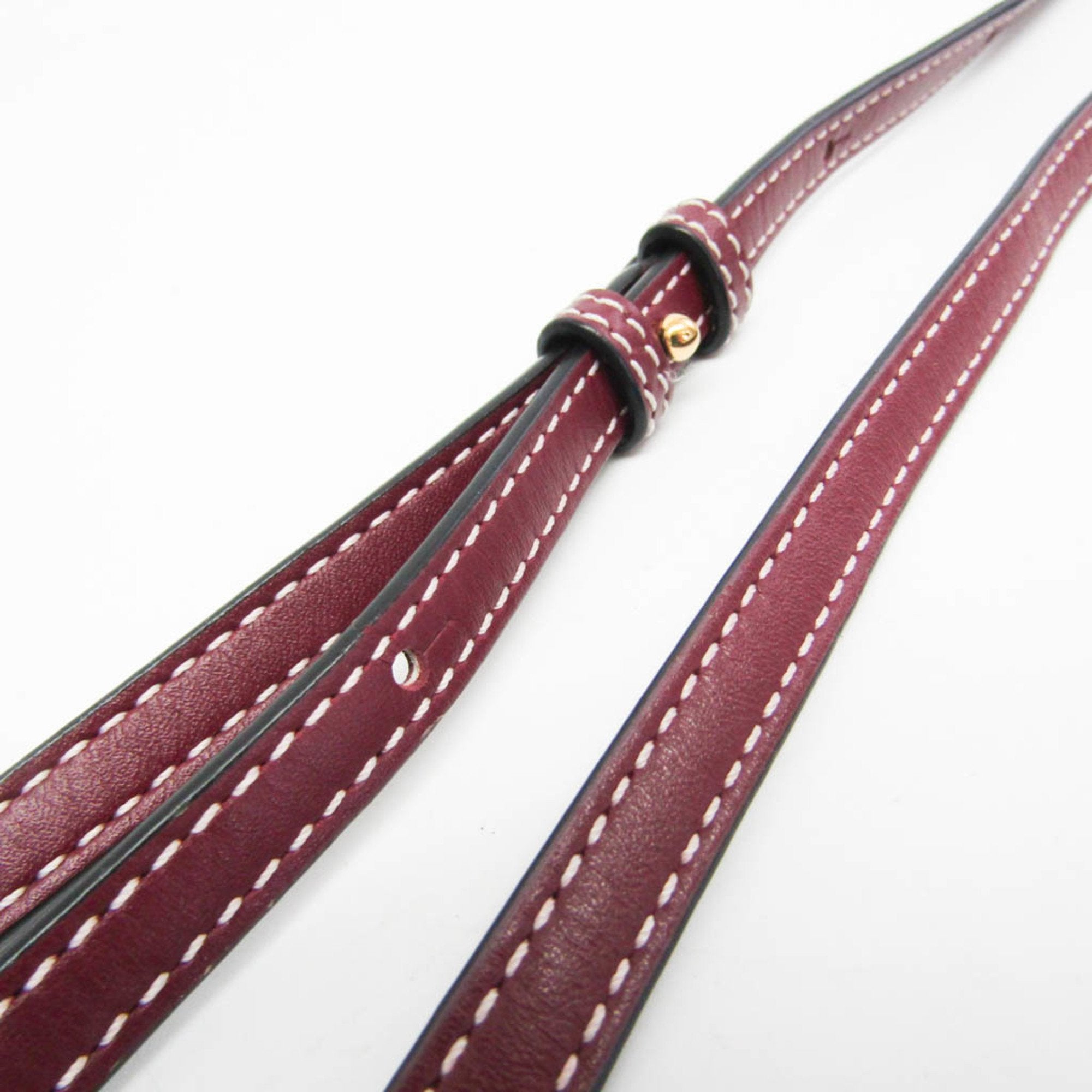 Loewe Gate Burgundy Leather Shoulder Bag (Pre-Owned)