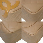 Chanel Cambon Beige Leather Handbag (Pre-Owned)
