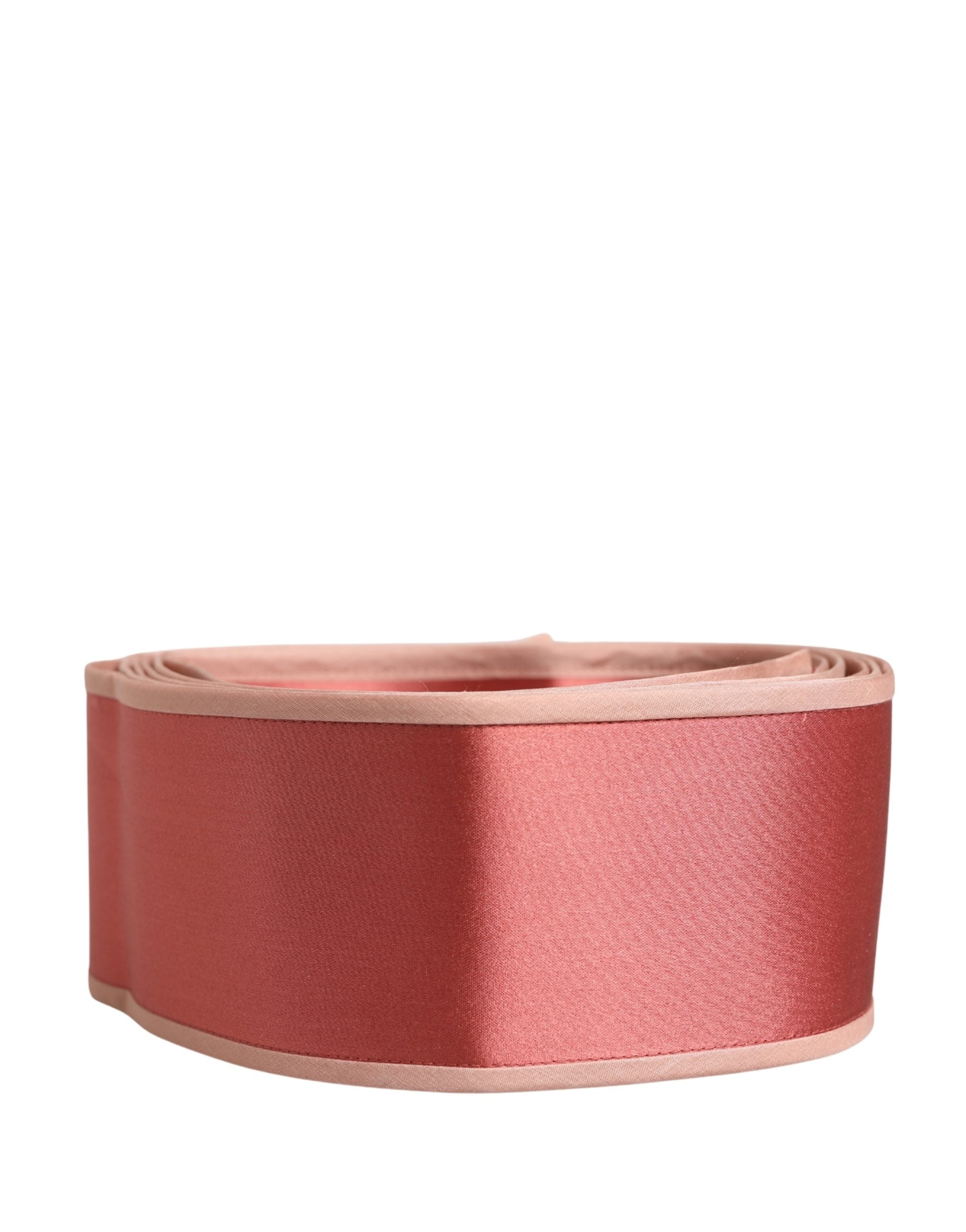 Dolce & Gabbana Pink Silk Satin Waist Women Cintura Women's Belt (Pre-Owned)