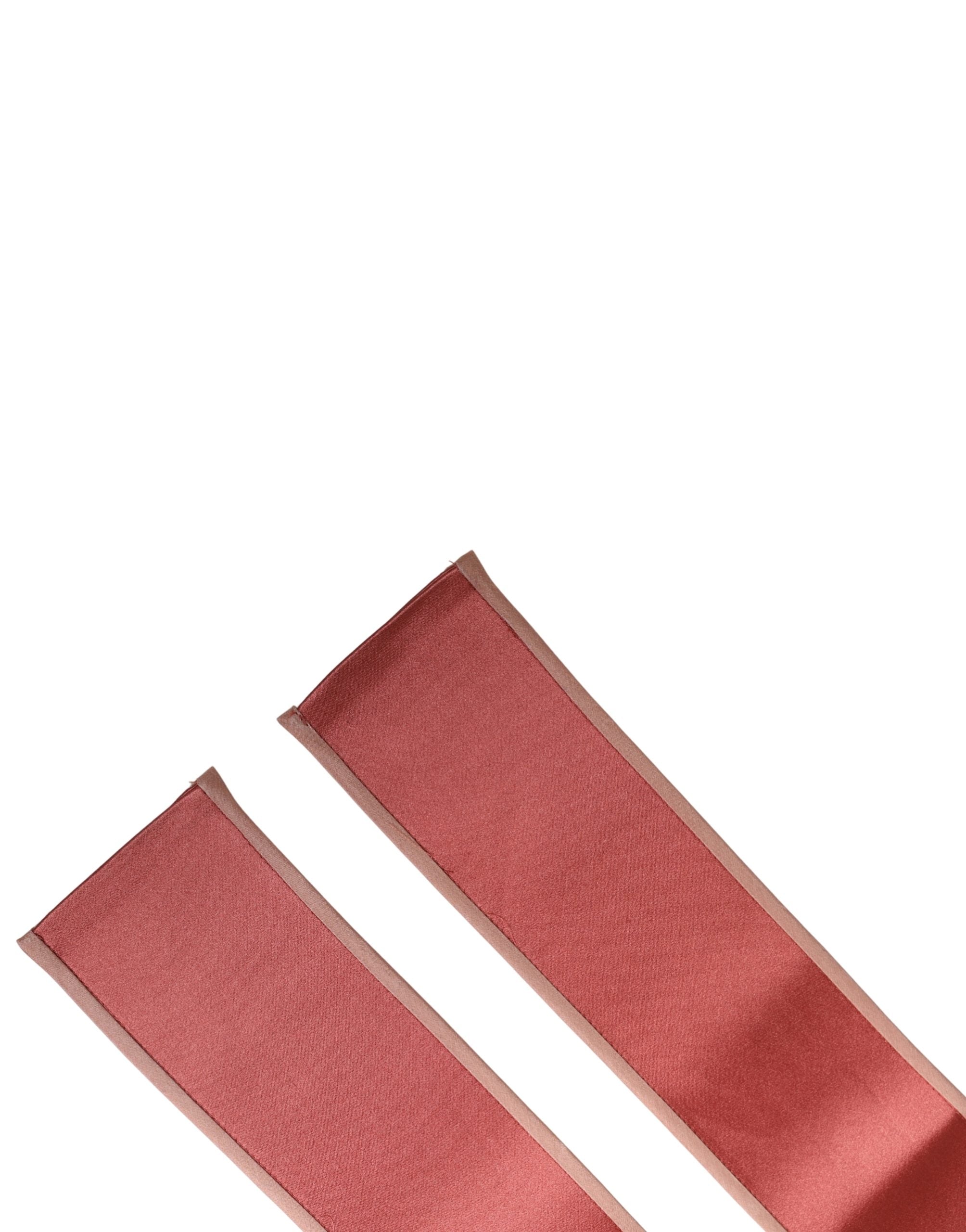 Dolce & Gabbana Pink Silk Satin Waist Women Cintura Women's Belt (Pre-Owned)
