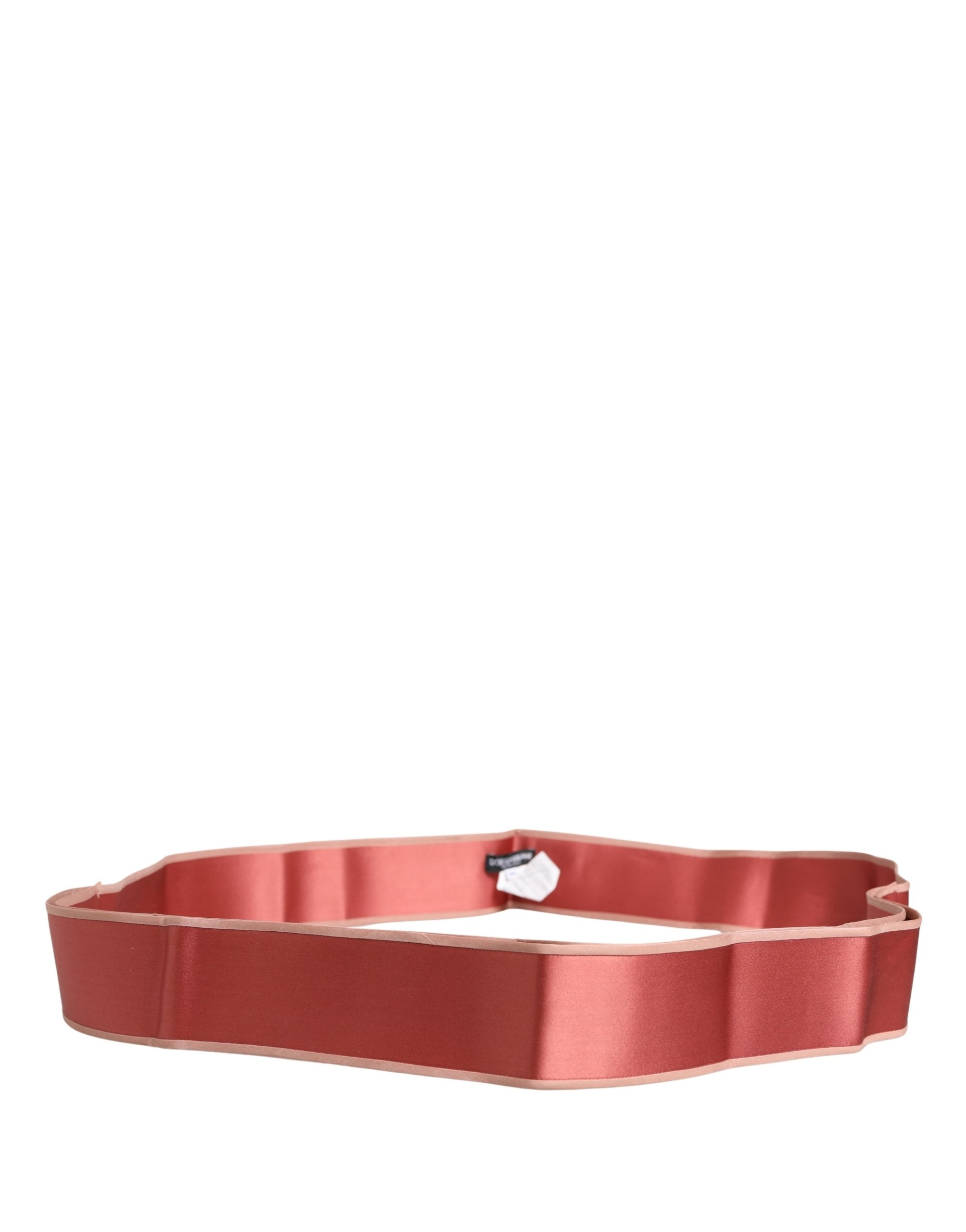 Dolce & Gabbana Pink Silk Satin Waist Women Cintura Women's Belt (Pre-Owned)