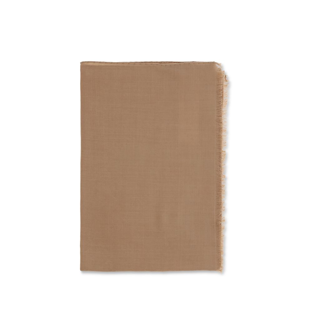 Max Mara Beige Silk Women's Scarf