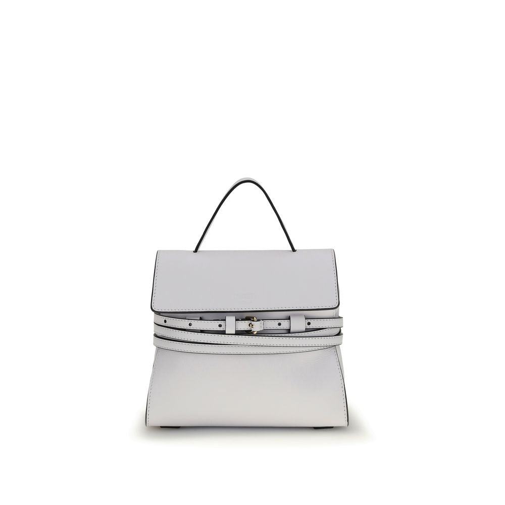 Moschino White Calf Leather Bos Taurus Women's Handbag