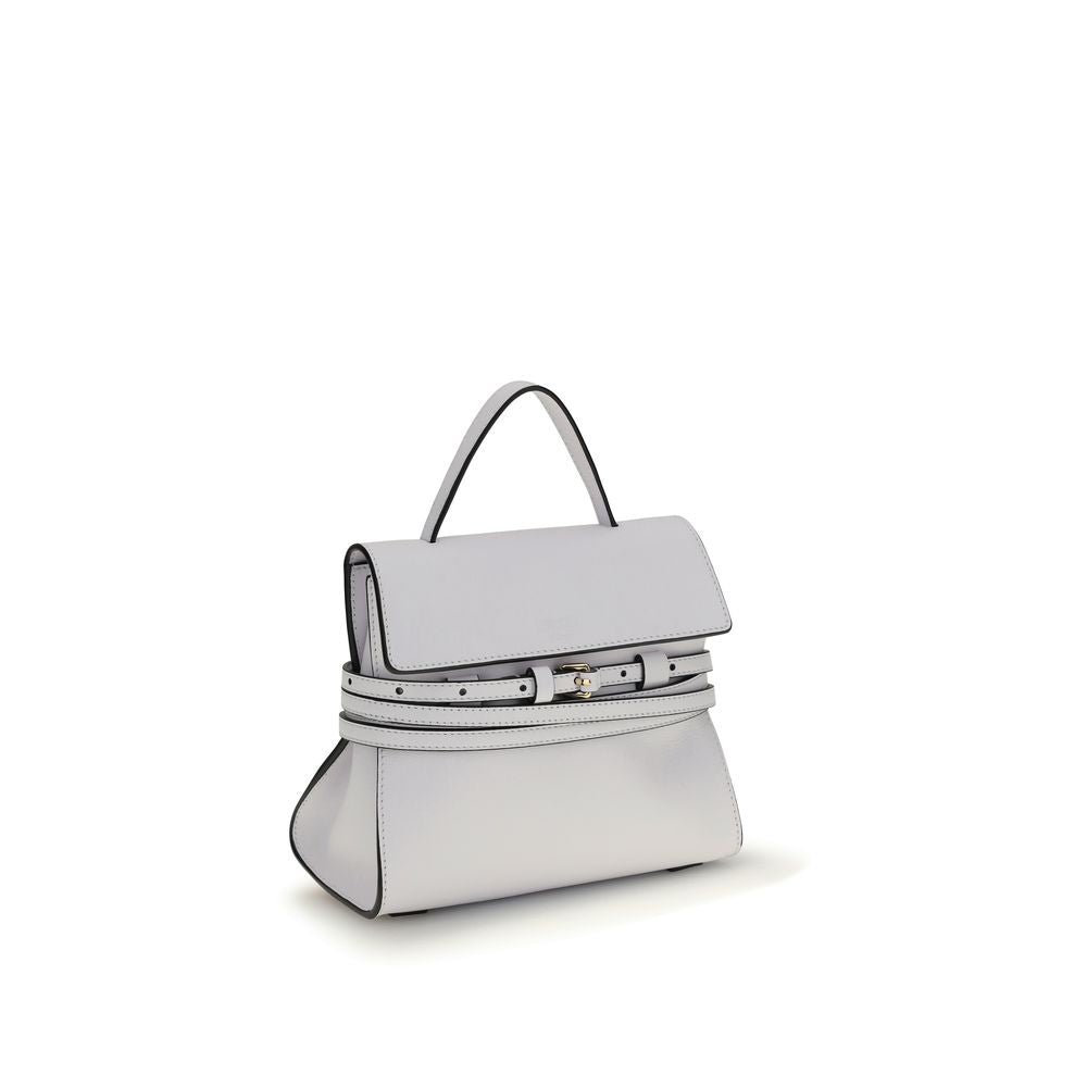 Moschino White Calf Leather Bos Taurus Women's Handbag