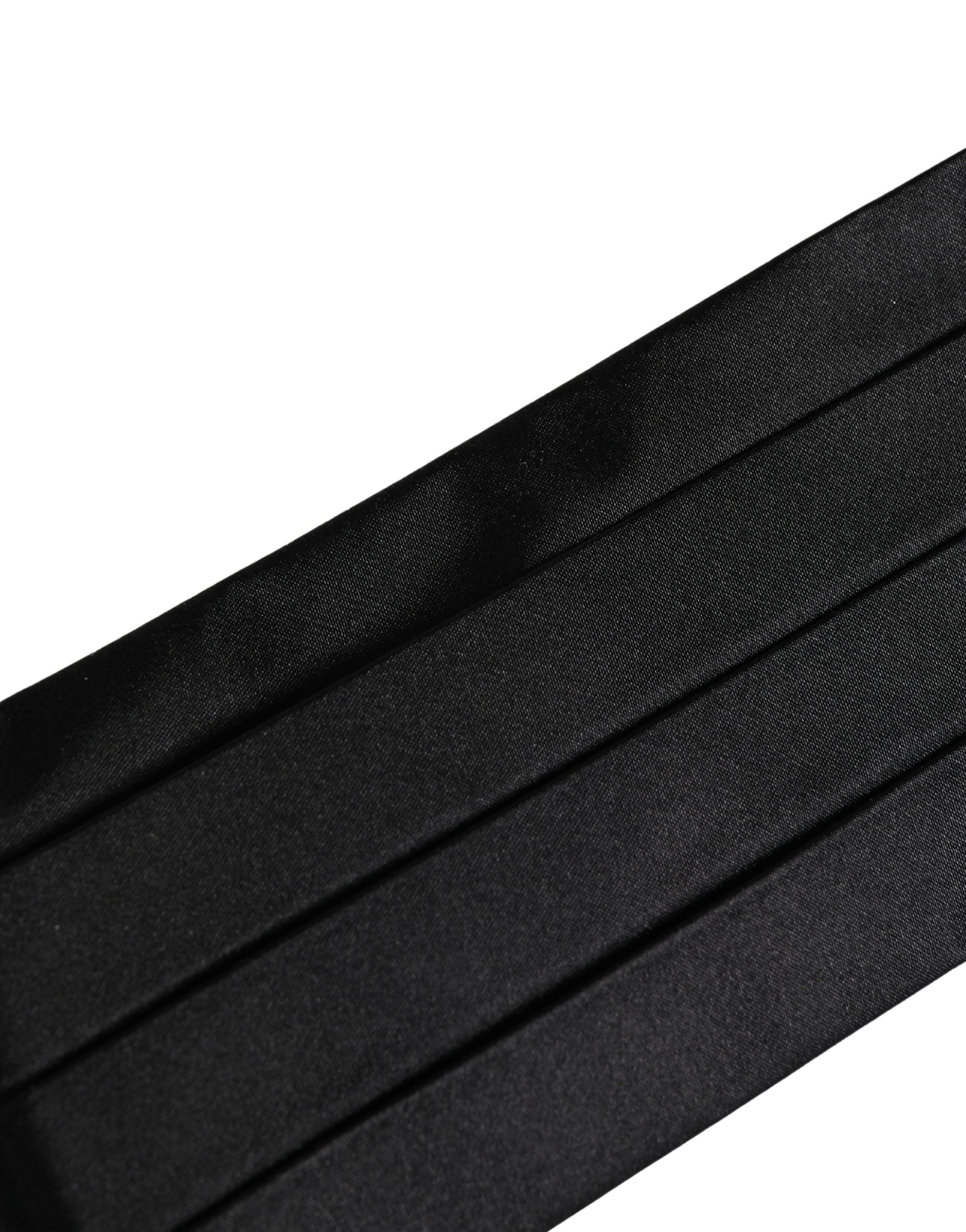 Dolce & Gabbana Black 100% Silk Women Wide Waist Women's Cummerbund (Pre-Owned)