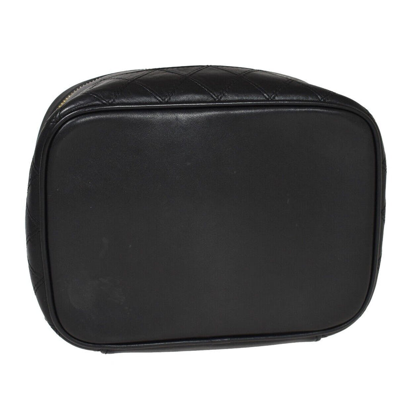 Chanel Bicolore Black Leather Handbag (Pre-Owned)