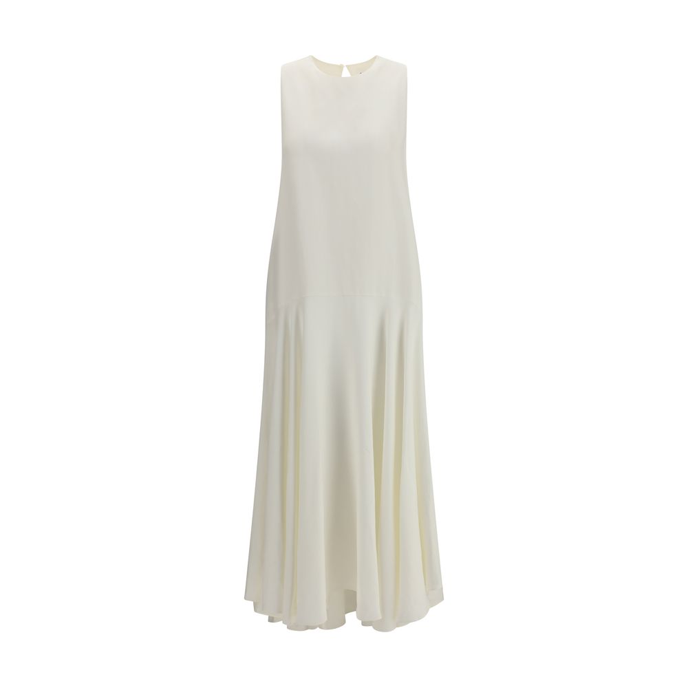 P.A.R.O.S.H. White Linen Casual Women's Dress