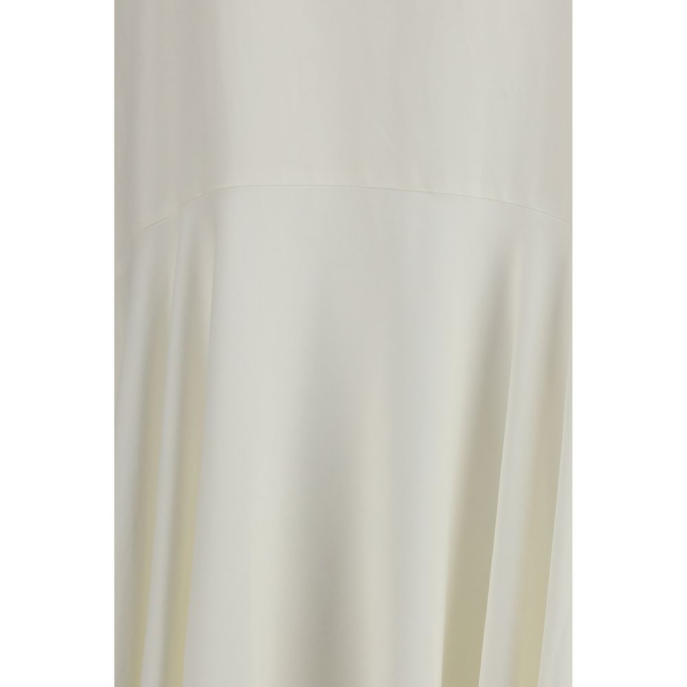 P.A.R.O.S.H. White Linen Casual Women's Dress
