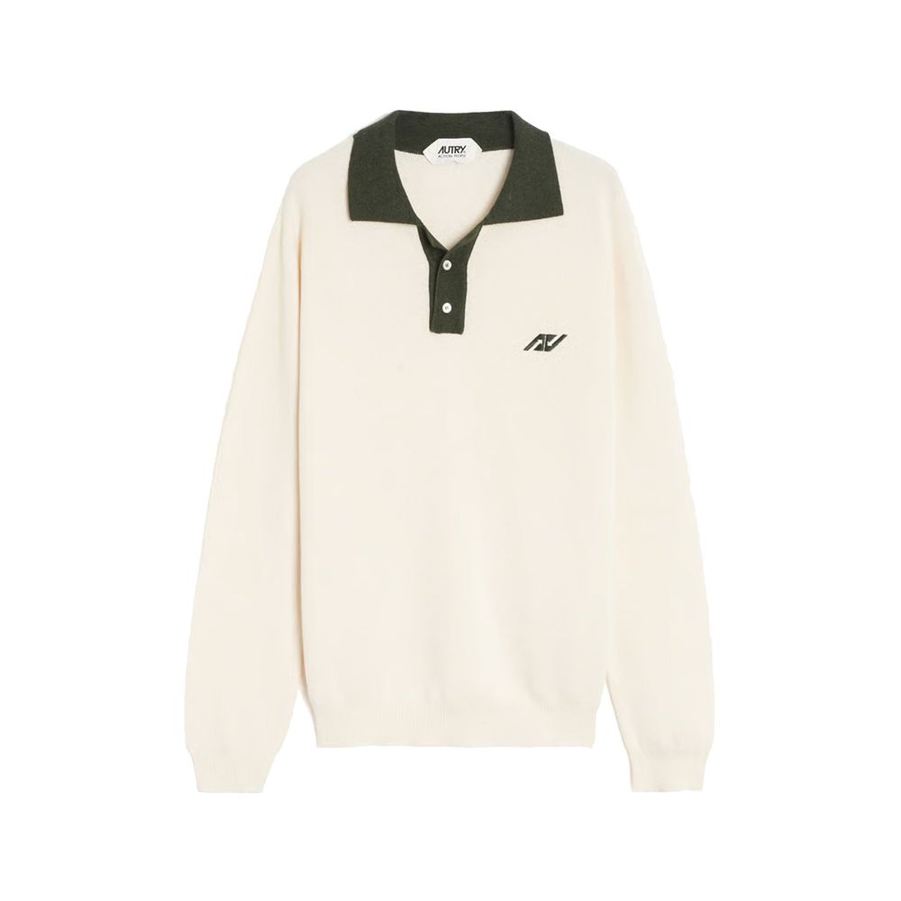 Autry Beige Cotton Polo Men's Shirt