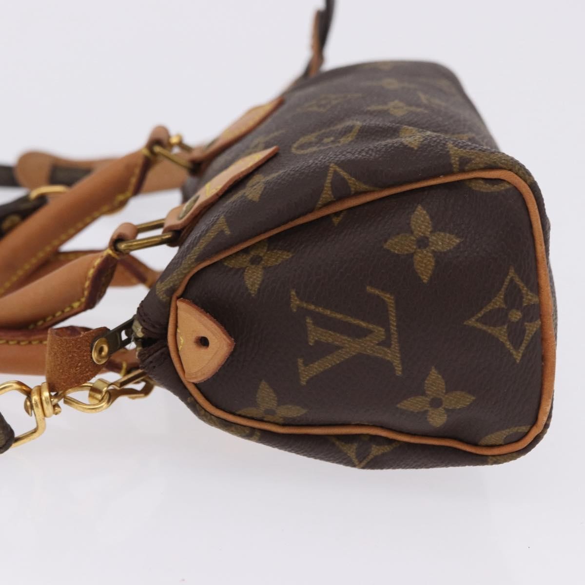 Louis Vuitton Speedy Mini Hl Monogram Canvas Brown Canvas Handbag (Pre-Owned)