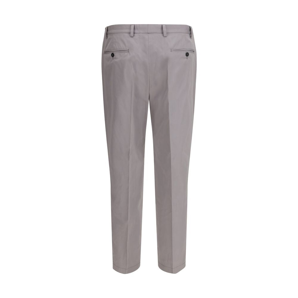 Prada Gray Cotton Dress Men's Pants