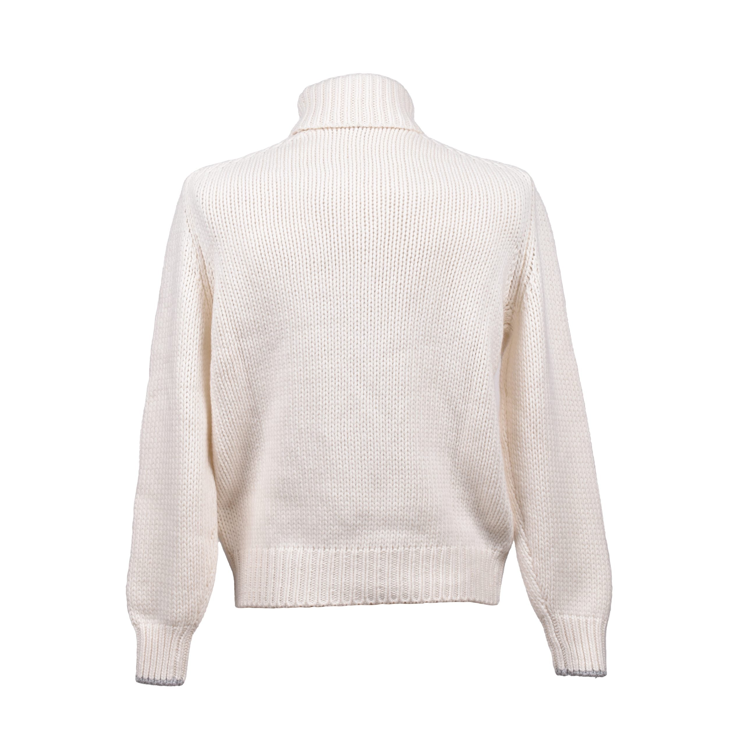 Brunello Cucinelli Beige Cashmere Men's Sweater