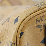 MCM Visetos Brown Canvas Tote Bag (Pre-Owned)