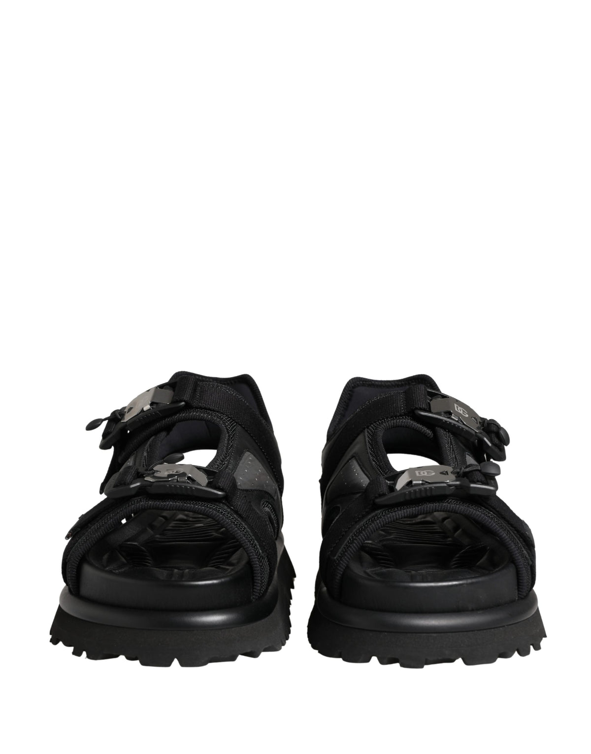 Dolce & Gabbana Black Logo Detailed Men Chunky Sandals Men's Shoes
