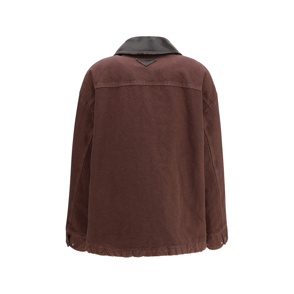 Prada Brown Cotton Women's Coat